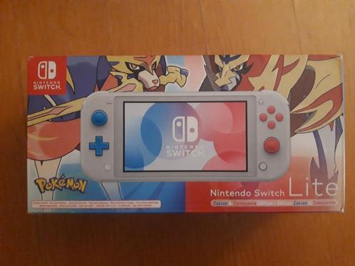 Nintendo Switch Lite Pokemon Zacian & Zamazenta Edition, Spelcomputers en Games, Spelcomputers | Nintendo Switch Lite, Zo goed als nieuw