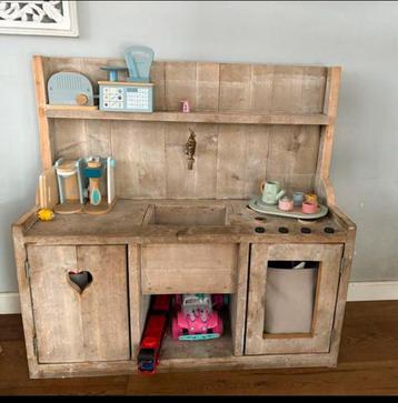 Steigerhouten Speelkeuken beschikbaar voor biedingen