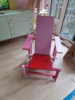Roze geverfde Gerrit Rietveld stoel (replica), Ophalen, Gebruikt, Overige kleuren, Eén