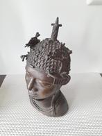 Yoruba koning Oba Nigeria brons, Antiek en Kunst, Ophalen of Verzenden