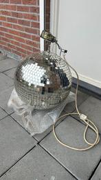 Grote spiegelbol/discobal met motor – diameter 40 cm werkend, Muziek en Instrumenten, Licht en Laser, Ophalen, Gebruikt, Discobol