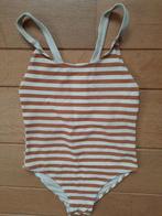 Zara badpak ecru camel streep maat 134, Meisje, Sport- of Zwemkleding, Ophalen of Verzenden, Zo goed als nieuw