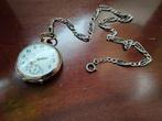 Antiek Zilveren Zakhorloge met Ketting, Ophalen of Verzenden