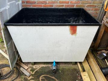 quarantainebak met drain deksel en velda cross flow filter beschikbaar voor biedingen