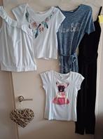 Meisjeskleding mt 146-152, 3 shirts, jurk, jumpsuit, jeans., Maat 146, Ophalen of Verzenden, Zo goed als nieuw