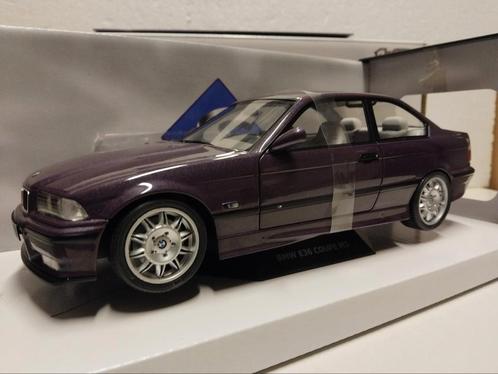 BMW 3 serie M3 E36 paars violet 1994 Solido 1:18 KRD, Hobby en Vrije tijd, Modelauto's | 1:18, Zo goed als nieuw, Auto, Solido
