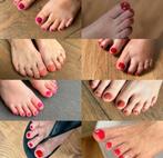 Gelpolish voeten + pedicure behandeling, Ophalen, Zo goed als nieuw, Wit, Handen en Nagels