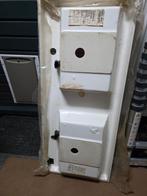 Dubbele wastafel - Wit, Doe-het-zelf en Verbouw, Rolluiken, Ophalen, 100 tot 150 cm, Wit, Nieuw