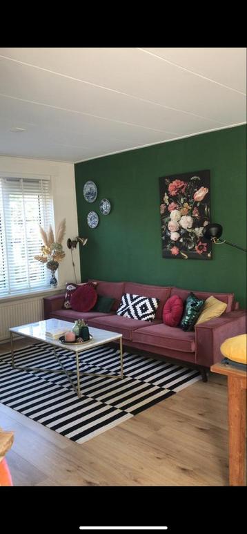 Oud Roze 3-zits Bank Z.g.a.n. beschikbaar voor biedingen