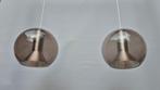 Vintage RAAK hanglamp - 2 globes - F. Ligtelijn - Jaren 60, -, -, Ophalen of Verzenden, Zo goed als nieuw