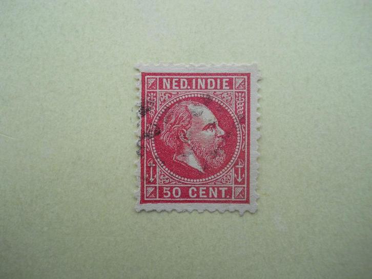Nederlands Indie 1868 Koning Willem III Nvph.15G gestempeld, Postzegels en Munten, Postzegels | Nederlands-Indië en Nieuw-Guinea