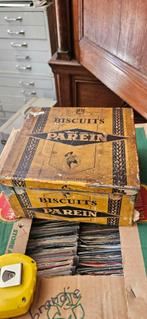Parein biscuits Antwerpen winkel blik 23 x 22 x 12 zeldzaam, Ophalen of Verzenden, Gebruikt, Reclamebord
