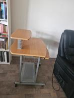 Computertafel op wielen - 80x98cm - Uitschuifbaar, Ophalen, Gebruikt, 70 tot 120 cm