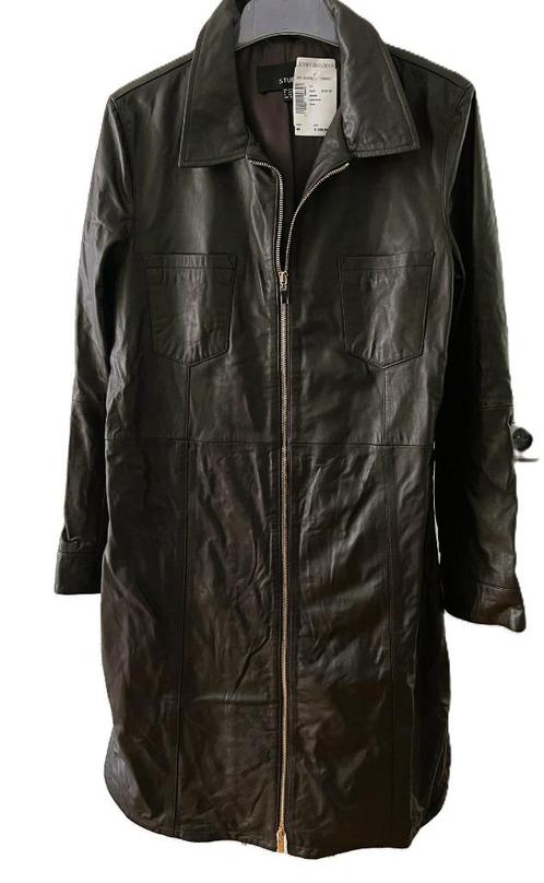 NIEUW STUDIO AR jurk jas leer Amada 44 donkerbruin ARMA LEDE, Kleding | Dames, Jurken, Nieuw, Maat 42/44 (L), Bruin, Onder de knie