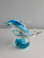 Glazen dolfijn op bol, Antiek en Kunst, Antiek | Glas en Kristal, Ophalen of Verzenden