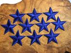 Sterren blauw opstrijkbare Patch ster 10 stuk, Hobby en Vrije tijd, Kledingapplicaties en Hotfix, Ophalen of Verzenden, Zo goed als nieuw