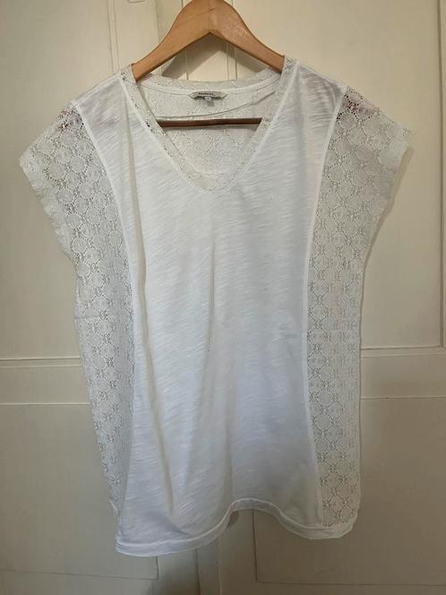 Witte top t-shirt Sandwich mt 40 z.g.a.n., Kleding | Dames, Tops, Zo goed als nieuw, Maat 38/40 (M), Wit, Korte mouw, Ophalen of Verzenden