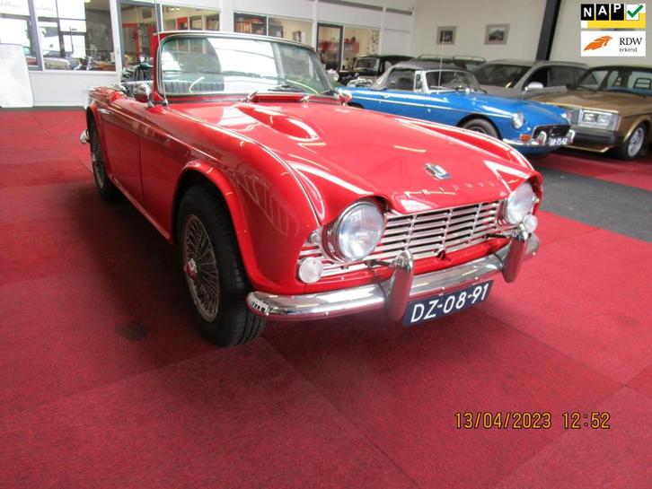 Triumph TR 4 in nieuwstaat, Auto's, Triumph, Particulier, Te koop, TR4, Lederen bekleding, Open dak, Benzine, Cabriolet, Handgeschakeld
