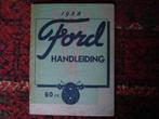 FORD 1938 V8 handleiding 60 pk instructie boekje, Ophalen of Verzenden