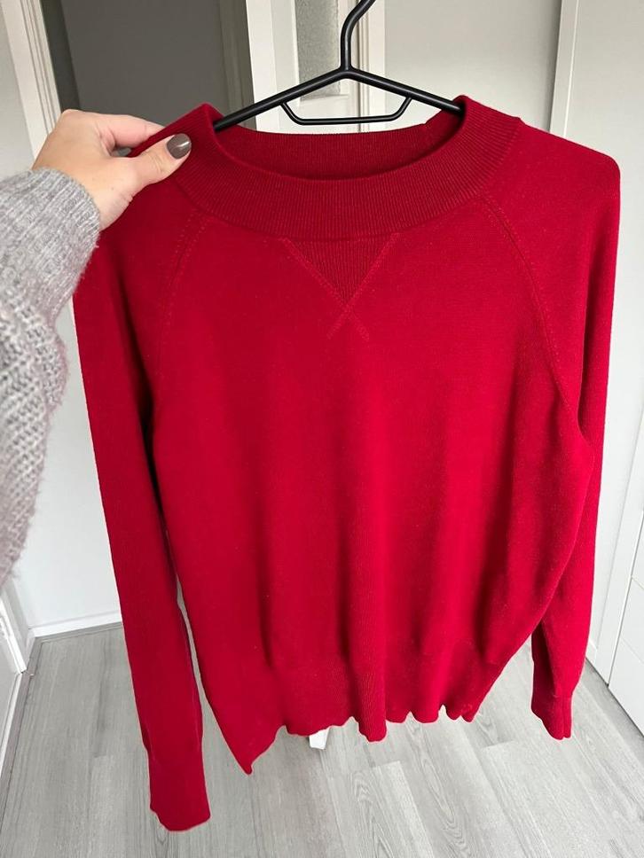 Rode trui H&M, Kleding | Dames, Truien en Vesten, Zo goed als nieuw, Maat 36 (S), Rood, Ophalen of Verzenden