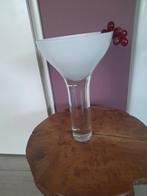 Grote Champagneglas Vaas - Feestelijk!, Huis en Inrichting, Woonaccessoires | Vazen, Wit, Ophalen of Verzenden, Minder dan 50 cm