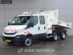 Iveco Daily 35C15 3.0L Kipper met Kist Maxicargo Maxi Cargo, Auto's, Stof, Gebruikt, Euro 6, Wit