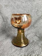 Vintage Wijnglas met Gouden Decoratie, Ophalen of Verzenden