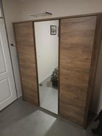 Kledingkast VEDDE 167x197 met spiegel wild donker eiken, Ophalen, Met deur(en), 150 tot 200 cm, Zo goed als nieuw