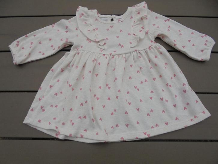 K230 Beige roze jurkje Primark maat 62, Kinderen en Baby's, Babykleding | Maat 62, Zo goed als nieuw, Meisje, Jurkje of Rokje