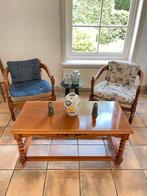 Salontafel set met twee stoelen, Ophalen, 50 tot 100 cm, Zo goed als nieuw, Minder dan 50 cm