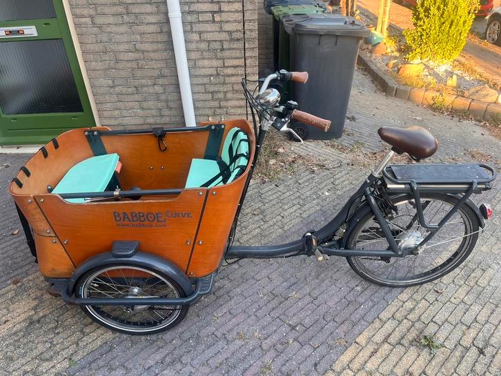 Babboe Curve elektrisch met 2 accu’s & oplader- goedgekeurd, Fietsen en Brommers, Fietsen | Bakfietsen, Gebruikt, Overige merken