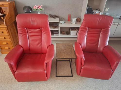 2 relax draai fauteuils met accu, Huis en Inrichting, Fauteuils, Gebruikt, 50 tot 75 cm, Minder dan 75 cm, Ophalen