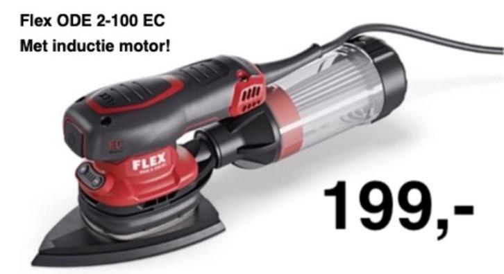 Flex-tools ODE 2-100 EC Deltaschuurmachine Ruim OP VOORRAAD!, Doe-het-zelf en Verbouw, Verf, Beits en Lak, Nieuw, Wit, Ophalen of Verzenden