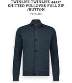Twinlife Knit Vest Full Zip Blauw, Ophalen of Verzenden, Nieuw, Overige maten, Blauw