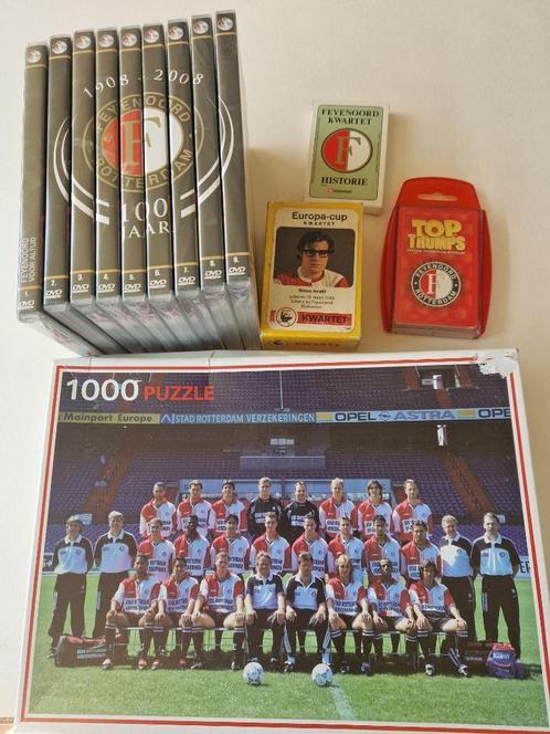 Feyenoord. DVD (Feyenoord 100 jaar) - Puzzel -kwartetten, Verzamelen, Overige Verzamelen, Zo goed als nieuw, Ophalen of Verzenden