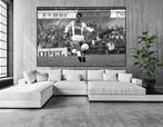 Org z/w acrylfoto 50x75 cm Johan Cruijff actie Ajax-F'noord, Verzamelen, Sportartikelen en Voetbal, Ophalen of Verzenden, Nieuw