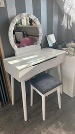 Kaptafel met licht inclusief kruk, Huis en Inrichting, Tafels | Kaptafels, Ophalen, 50 tot 100 cm, Minder dan 100 cm