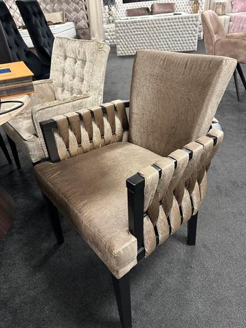 Eric Kuster design stoel brons goud velvet stof beschikbaar voor biedingen