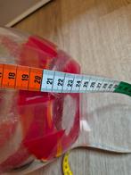 Rood gestreepte vaas 25 cm hoog, Huis en Inrichting, Woonaccessoires | Vazen, Ophalen of Verzenden