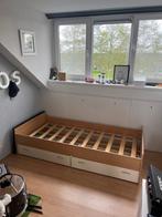 Bed, Huis en Inrichting, Slaapkamer | Bedden, 90 cm, Gebruikt, Eenpersoons, Hout