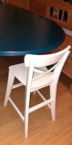 Witte Hoge Kinder IKEA Ingolf Stoel, Huis en Inrichting, Stoelen, Ophalen, Zie website IKEA, Gebruikt, Zie website IKEA