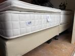 Pullman bed, met topper, 180 x 200, Ophalen, Beige, Tweepersoons, Zo goed als nieuw