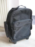 Zwart koffertje met veel vakjes geschikt voor handbagage, Gebruikt, 50 tot 60 cm, Hard kunststof, Ophalen of Verzenden