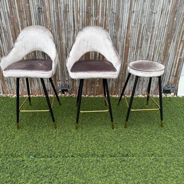Velvet barkrukken zitmaxx - grey - 1,5 jaar oud beschikbaar voor biedingen