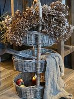 Etagère rotan riet sober landelijke stijl, Ophalen, Zo goed als nieuw