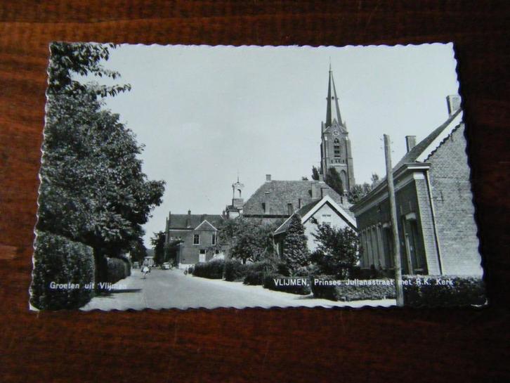 R35 - Vlijmen - Pr. Julianastraat - Mooi/Oud, Verzamelen, Ansichtkaarten | Nederland, Noord-Brabant, 1960 tot 1980, Ophalen of Verzenden