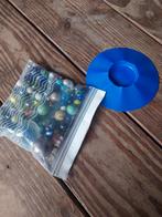 Zak knikkers met knikker potje, Ophalen of Verzenden, Gebruikt