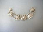 Zilveren opengewerkte armband NU 40 euro, Sieraden, Tassen en Uiterlijk, Antieke sieraden, Verzenden, Zilver, Armband
