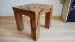 Unieke massief houten design tafel Teak, Ophalen, 50 tot 100 cm, Design, Nieuw