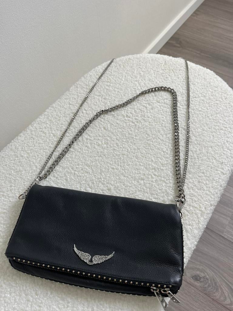 Zadig & Voltaire tas, Sieraden, Tassen en Uiterlijk, Tassen | Damestassen, Ophalen of Verzenden, Zo goed als nieuw, Zwart, Schoudertasje